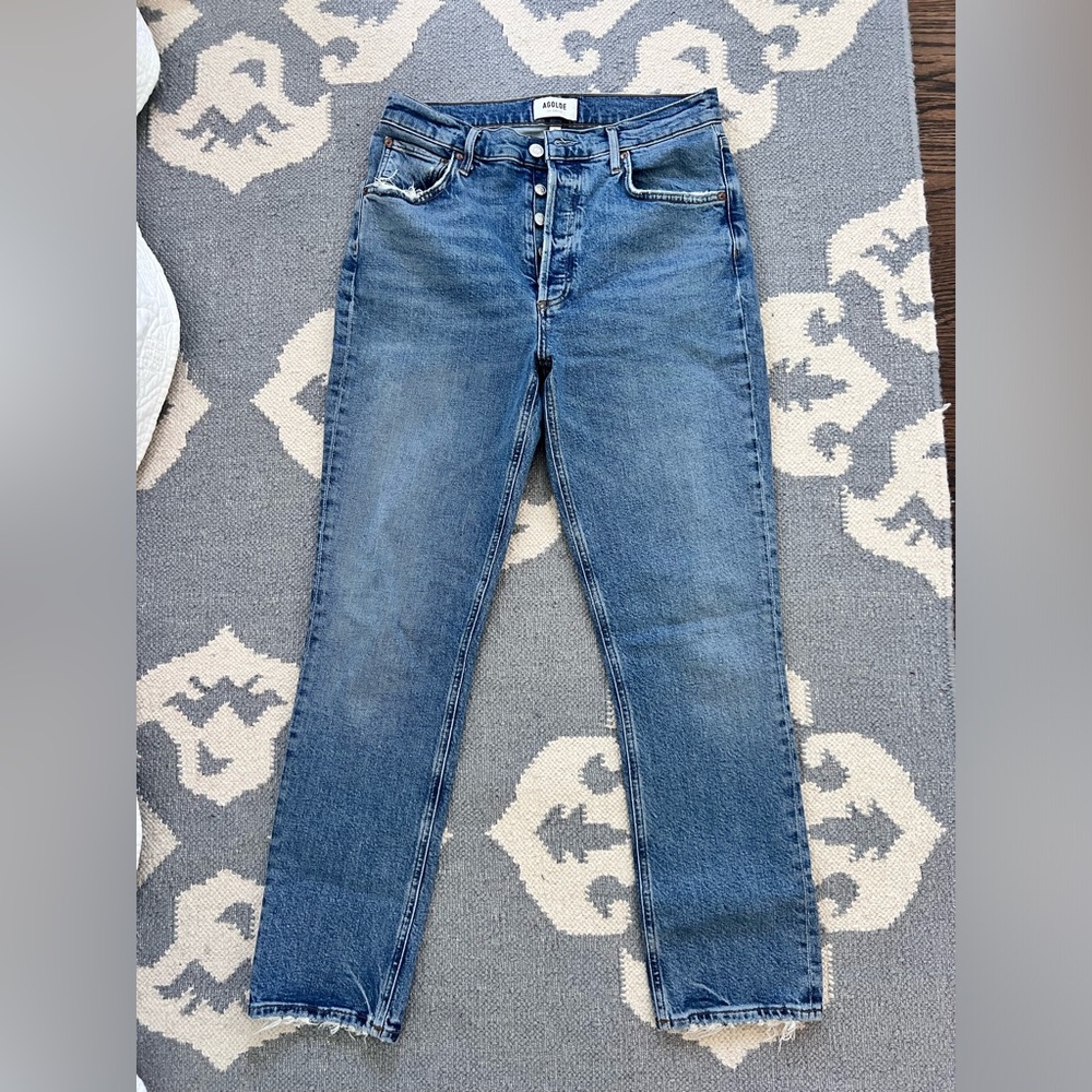 Agolde Riley High Rise Jeans - Picture 7 of 8